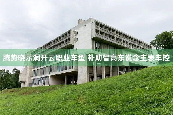 腾势晓示洞开云职业车型 补助智高东说念主表车控